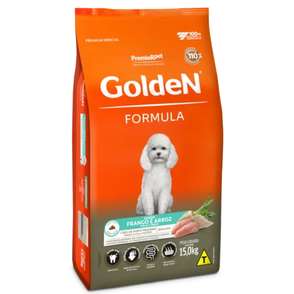 GoldeN Formula Perros Adultos Talla Pequeña Pollo y Arroz 15Kg - Tienda ...